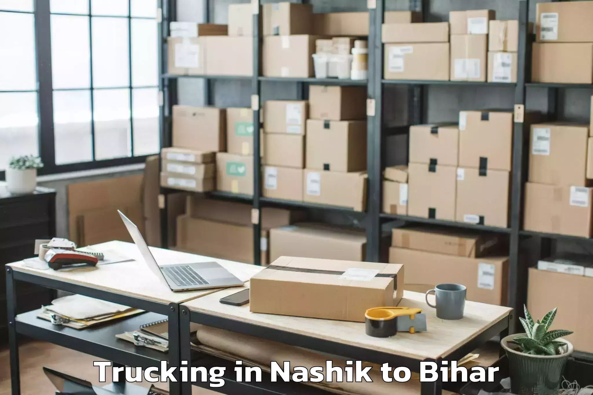 Top Nashik to Bairagnia Trucking Available